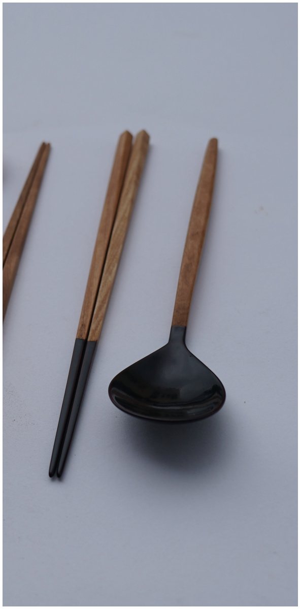 Everyday Cutlery, lacquer and oil